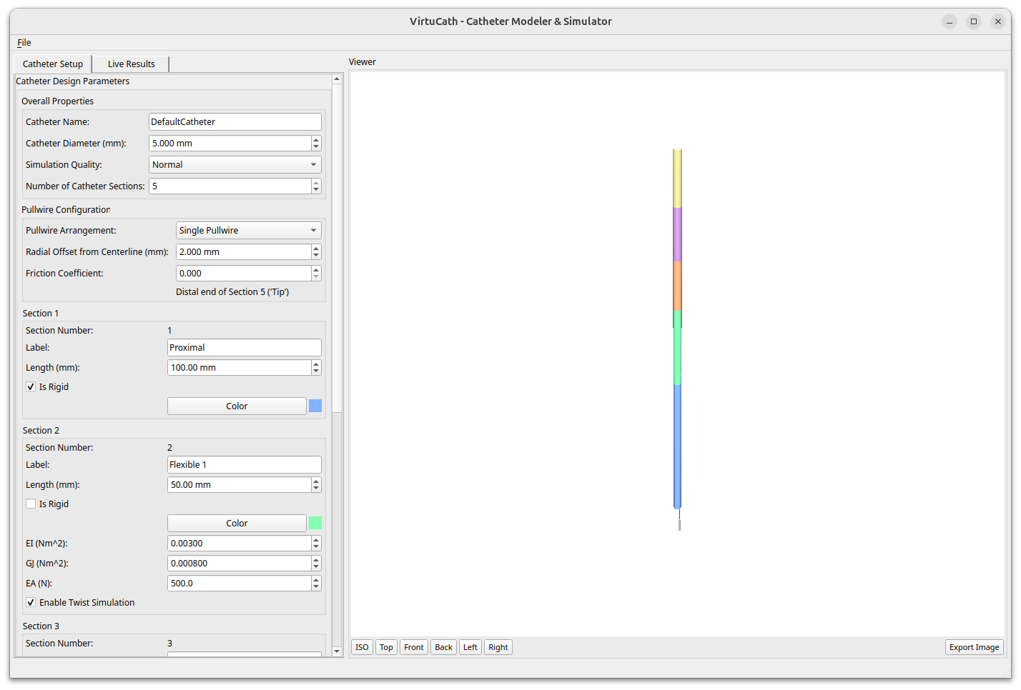 VirtuCath design interface screenshot